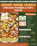 Creamy Kernel Crunch Chicken/Paneer & Tofu Salad