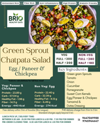 Green Sprout Chatpata Salad - Egg/Paneer & Chickpea