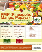 PMP (Pineapple, Mango, Papaya) Salad in Salsa Dressing