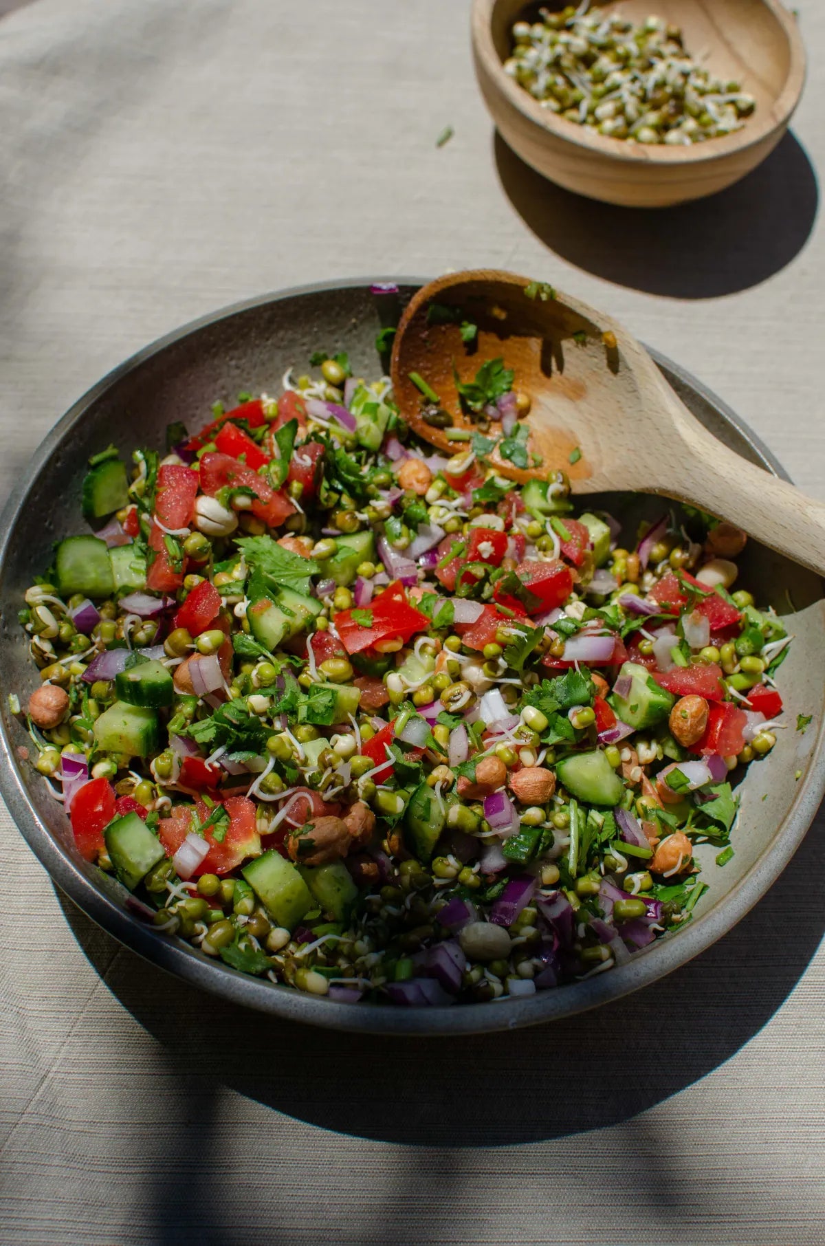 Green Sprout Chatpata Salad - Egg/Paneer & Chickpea