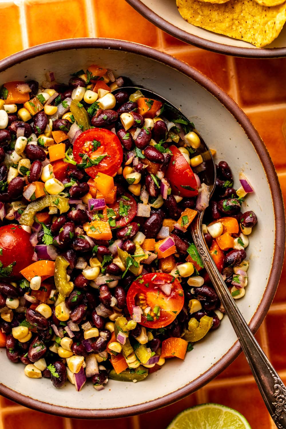Tex Mex Black Bean Corn Salad - Chicken/Paneer & Tofu