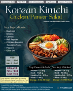 Korean Kimchi Chicken/Paneer Salad
