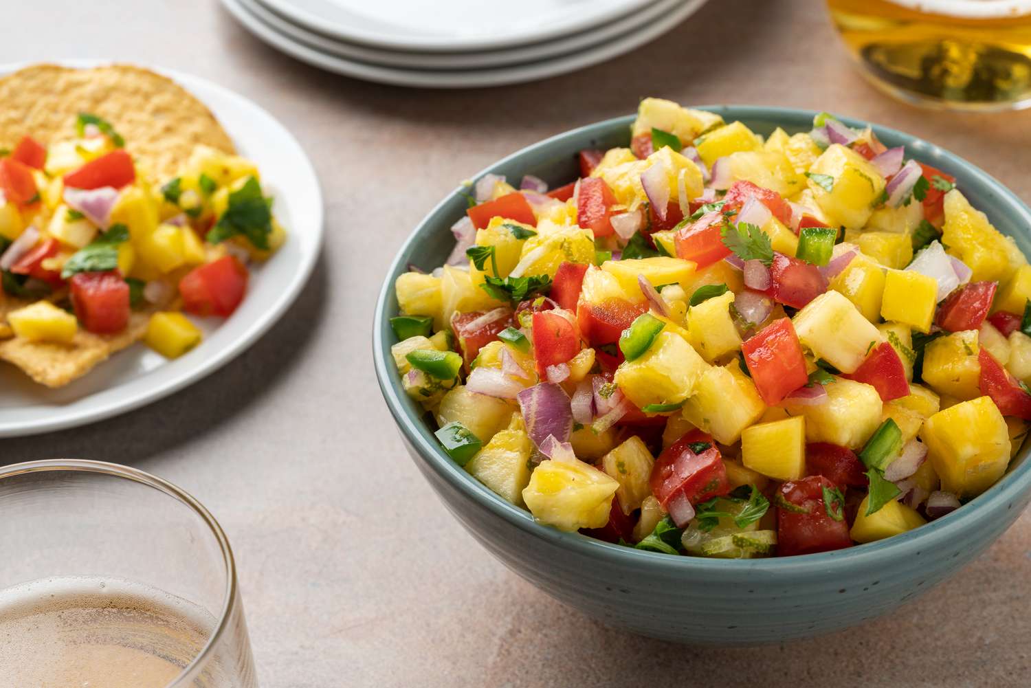PMP (Pineapple, Mango, Papaya) Salad in Salsa Dressing